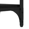 vidaXL Bijzettafel met plank Zwart Eiken 40 x 30 x 75 cm Bewerkt hout