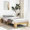 vidaXL Bedframe zonder matras 80x200 cm massief hout eiken
