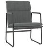 vidaXL Loungestoel 55x64x80 cm stof donkergrijs