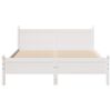 vidaXL Bedframe zonder matras massief grenenhout wit 140x200 cm