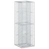 vidaXL Gabion Verhoogd Bed Zilver 50 x 50 x 150 cm