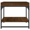 vidaXL Salontafel 49,5x49,5x45 cm bewerkt hout bruin eikenkleur