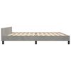 vidaXL Bedframe zonder matras 200x200 cm fluweel lichtgrijs
