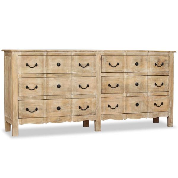 vidaXL Dressoir 200x40x90 cm massief mangohout
