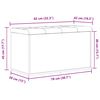 vidaXL Opslagbank met opslag Zwart Eiken 82 x 42 x 45 cm Bewerkt hout