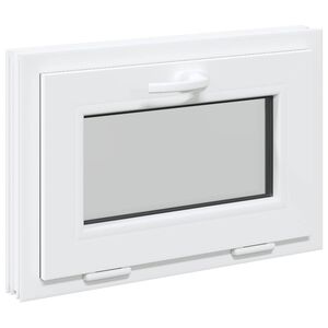 vidaXL Kelderraam RISOR 60 x 40 cm PVC en glas Wit