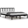 vidaXL Bedframe massief grenenhout zwart 120x200 cm