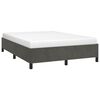 vidaXL Bedframe zonder matras 140x190 cm fluweel donkergrijs