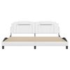 vidaXL Bedframe "Viana" met LED zonder matras wit 200x200 cm