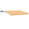 vidaXL Handmatige Luifelhouder met LED's Zand 5 &times; 3,5 m