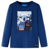 Kindershirt met lange mouwen 116 jeansblauw