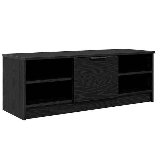 vidaXL TV-kast Zwart Eiken 102 x 35 x 36,5 cm Bewerkt hout