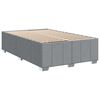 vidaXL Boxspring met matras stof lichtgrijs 120x190 cm