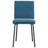 vidaXL Eetkamerstoelen 6 st fluweel blauw