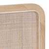 vidaXL Hoofdbord met hoofdeinde Naturel 140 x 55 x 3 cm Rattan