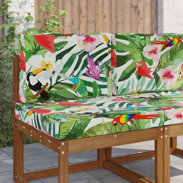 vidaXL Buiten bankkussen 2 pcs kleurrijk Polyester