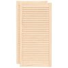 vidaXL Kastdeuren met lamellen 2 st 99,3x49,4 cm massief grenenhout