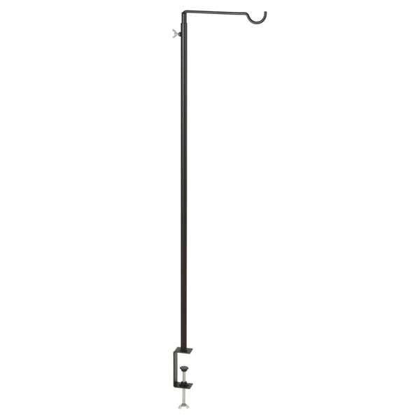 H&S Collection Tafelhaak met klem 20x90 cm zwart