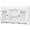 vidaXL Wandschap voor boeken/DVD's MDF wit