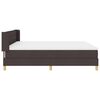 vidaXL Boxspringbed met matras Donkerbruin 200 x 180 cm Stof