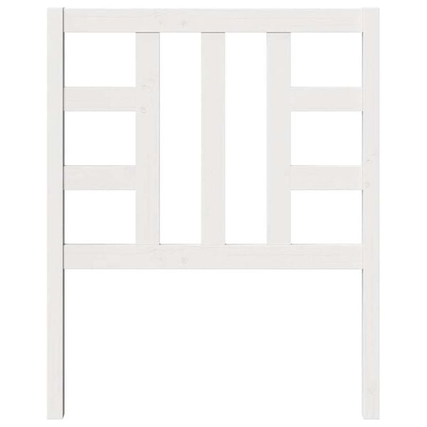 vidaXL Hoofdbord 81x4x100 cm massief grenenhout wit