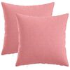 vidaXL Kussensloop 2 st HEERLEN Roze 40 x 40 cm Stof