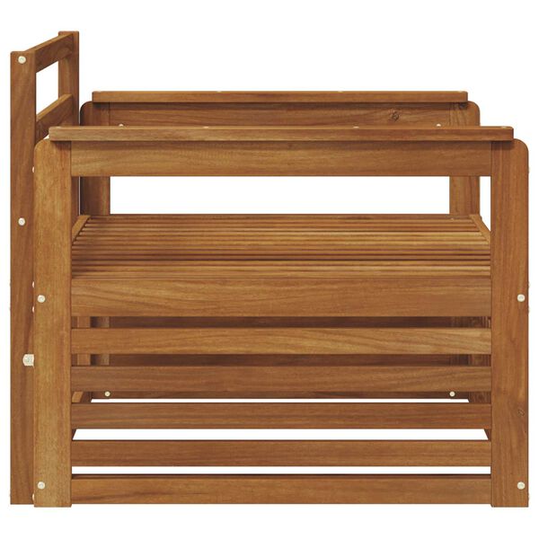 vidaXL 2 Stuk Bank met armleuningen Massief Acaciahout Naturel