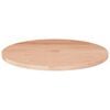 vidaXL Tafelblad rond &Oslash;40x1,5 cm onbehandeld massief eikenhout