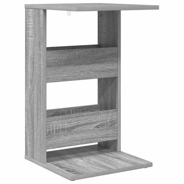 vidaXL Bijzettafel Grijs Sonoma 40 x 35 x 60,5 cm Bewerkt hout