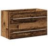 vidaXL Badkamertenk te kast met lade 2 pcs Oud Hout 80 x 38,5 x 48 cm