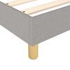 vidaXL Boxspring met matras stof lichtgrijs 80x200 cm
