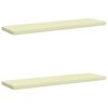 vidaXL 2-delige Bankkussens VUGHT 2 st 100% Polyester Cr&egrave;mekleurig
