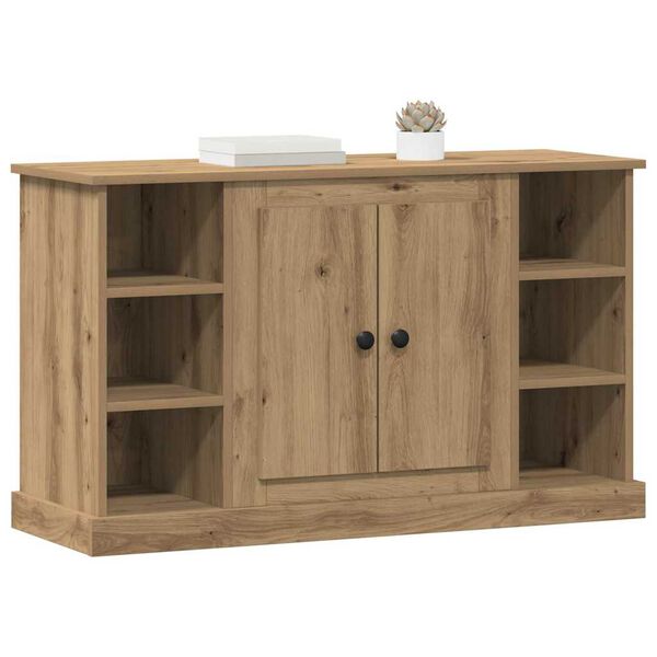 vidaXL Dressoir Artisan Eiken 100 x 35,5 x 60 cm Bewerkt hout