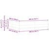 vidaXL Boxspringbed met matras Donkergrijs 200 x 220 cm Stof