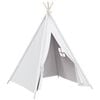 vidaXL Kindertipitent met tas 120x120x150 cm peachskin wit