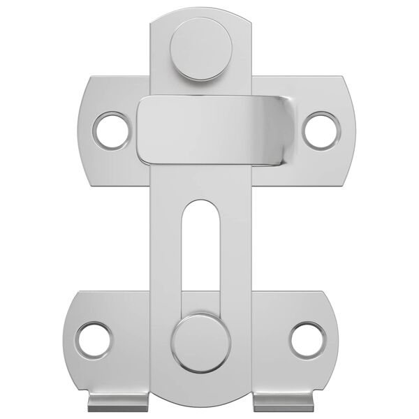 vidaXL Deurslot 2 pcs Zilver 70 x 8 mm Staal