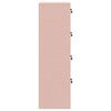 vidaXL Bestandenkast Roze 44 x 50 x 106,5 cm Koudgewalst Staal