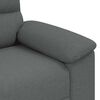 vidaXL Fauteuil 60 cm stof donkergrijs