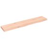vidaXL Wandschap 100x20x4 cm onbehandeld massief eikenhout