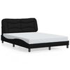 vidaXL Bedframe zonder matras "Hvar" stof zwart 140x190 cm