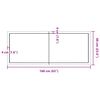 vidaXL Tafelblad natuurlijke rand 160x60x(2-4)cm eikenhout donkerbruin