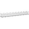 vidaXL Plantenbak met pinnen 363,5x43,5x43,5 cm polypropeen wit