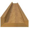 vidaXL Wandplank met plank 2 pcs Beige 115 x 9 x 3 cm Bewerkt hout