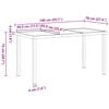 vidaXL Tuin eettafelset met kussen 5 pcs Bruin poly rattan