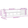 vidaXL Tv-meubel VIGO 156x40x40 cm massief grenenhout