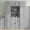 vidaXL Hoge kast 70x42,5x185 cm bewerkt hout grijs sonoma eikenkleurig