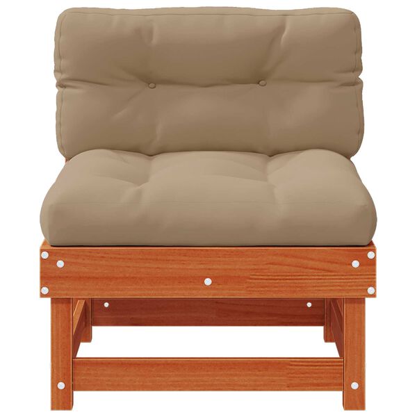 vidaXL Tuin Midden Sofa Massief grenenhout Waskleur Bruin