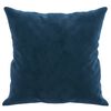 vidaXL Sierkussens 2 st 40x40 cm fluweel blauw