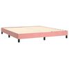 vidaXL Boxspring bed fluweel roze 180x200 cm