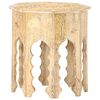 vidaXL Bijzettafel &Oslash;48 cm massief mangohout